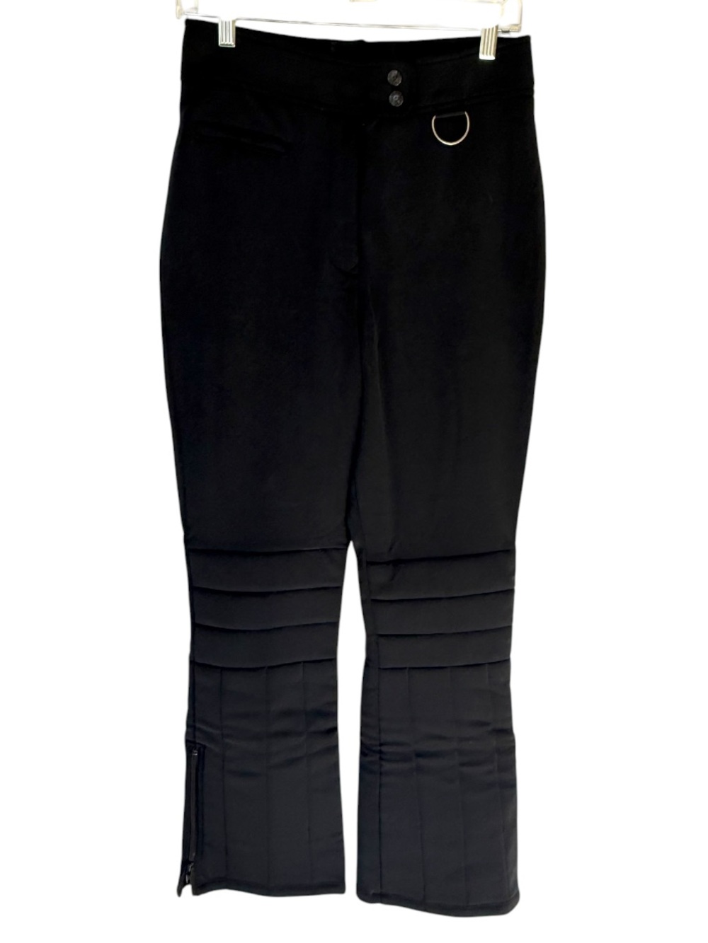 Lauren Ralph Lauren Moto Ponte Pants Riding Style Ankle Zip Black 8